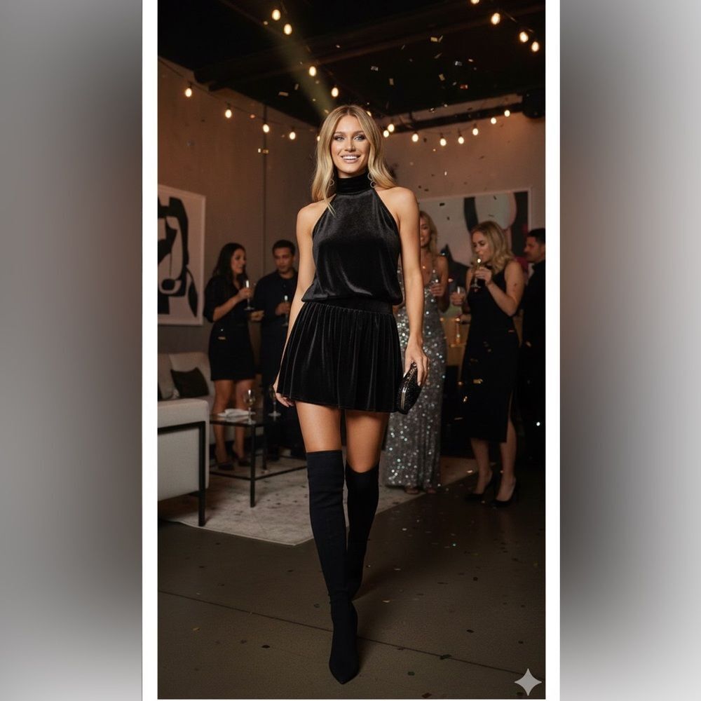 Ramy Brook Velvet Paige Dress